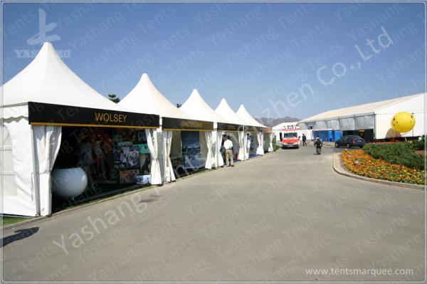 Outside Show Activities High Peak Tension Tents With 850Gsm Top Cover Fabric