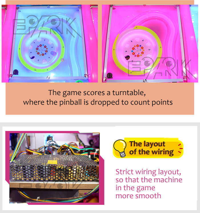 3 Player Virtual Pinball Game Machine Coin Operated 220V For Kids