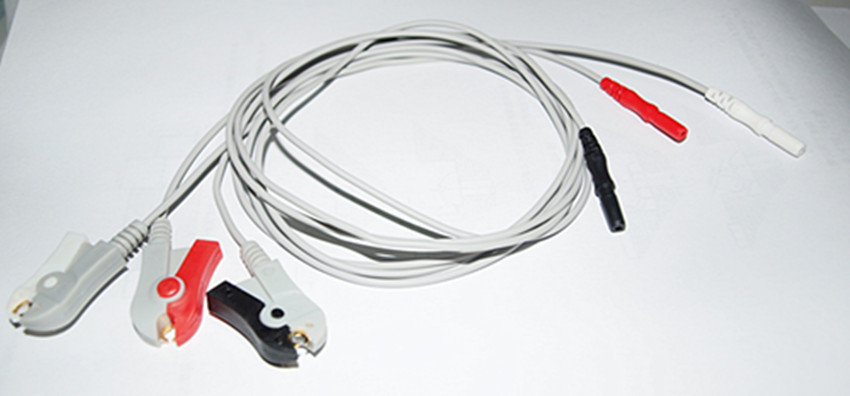 Common 3 Lead 5 Lead ECG Cable Set , LL / Din Style ECG Trunk cable