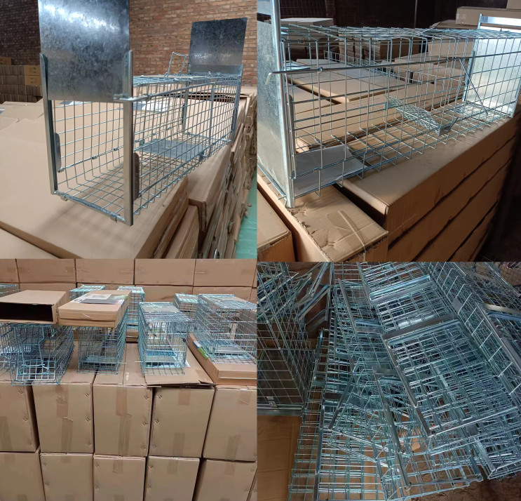 20x20cm Galvanized Metal Steel Animal Trap Cage Windproof Bird Trap Cage