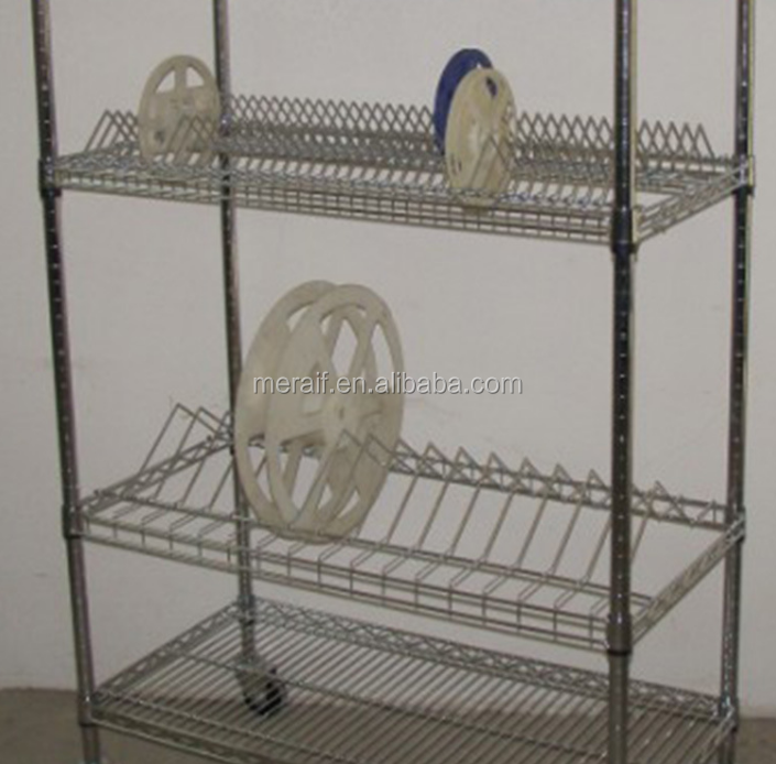 Factory price wholesale ESD PCB Shelving Trolly Cart Stainless Steel Cart SMT Reel Storage Cart SMT Reel Rack