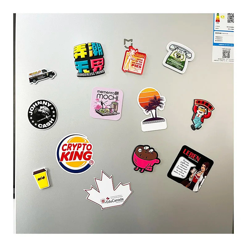 Cute Anime Customized Logo 3D Soft PVC Rubber Fridge Magnets 2D 3D for Fridge Decoration