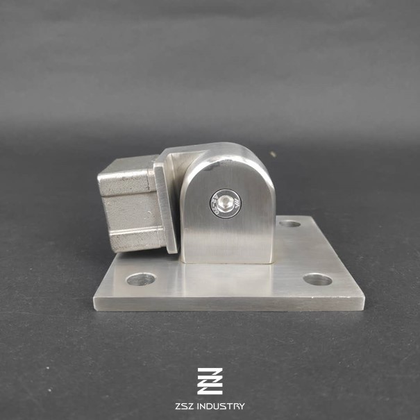 27mm Height Railing Post Base Custom Size Corrosion Resistance ISO9001
