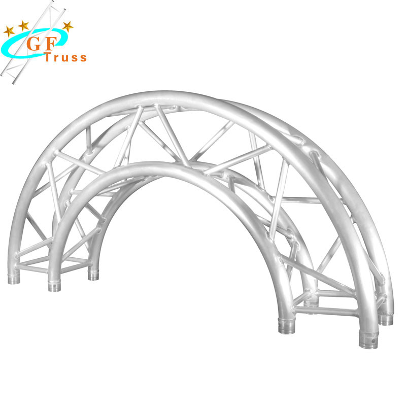 Customized Color Circle Stage 290*290mm Aluminum Spigot Truss For Show