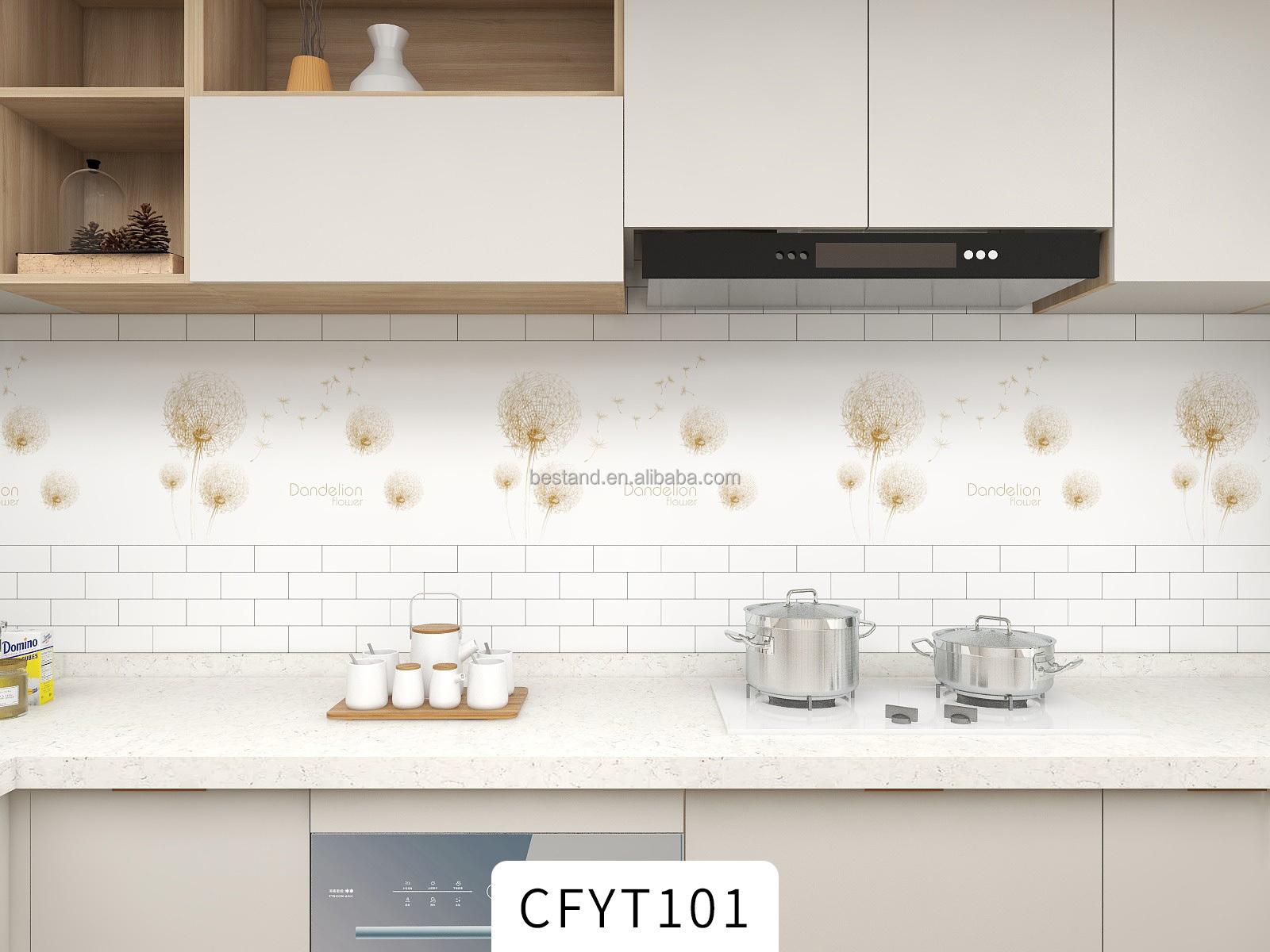 Self Adhesive Removable Decorative Tile Stickers for Wall Peel and Stick Moroccan Tiles Backsplash Waterproof Kitchen