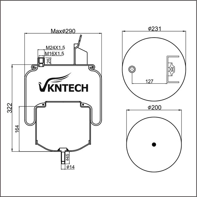 CONTITECH 6605NP01 Truck Air Spring