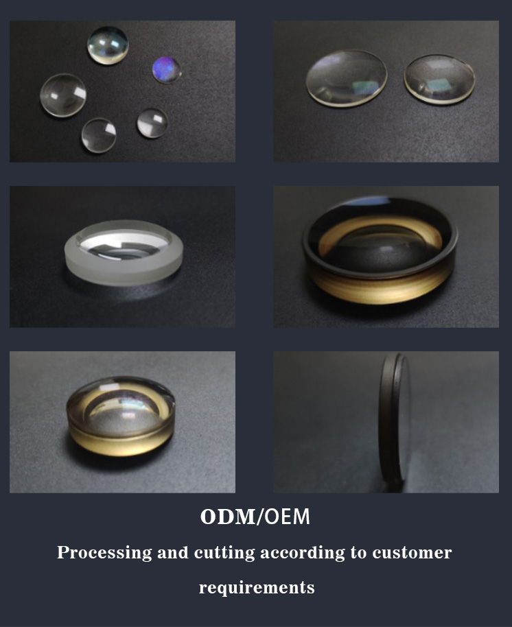 Standard Thickness Optical Components Spherical Double Convex Lens