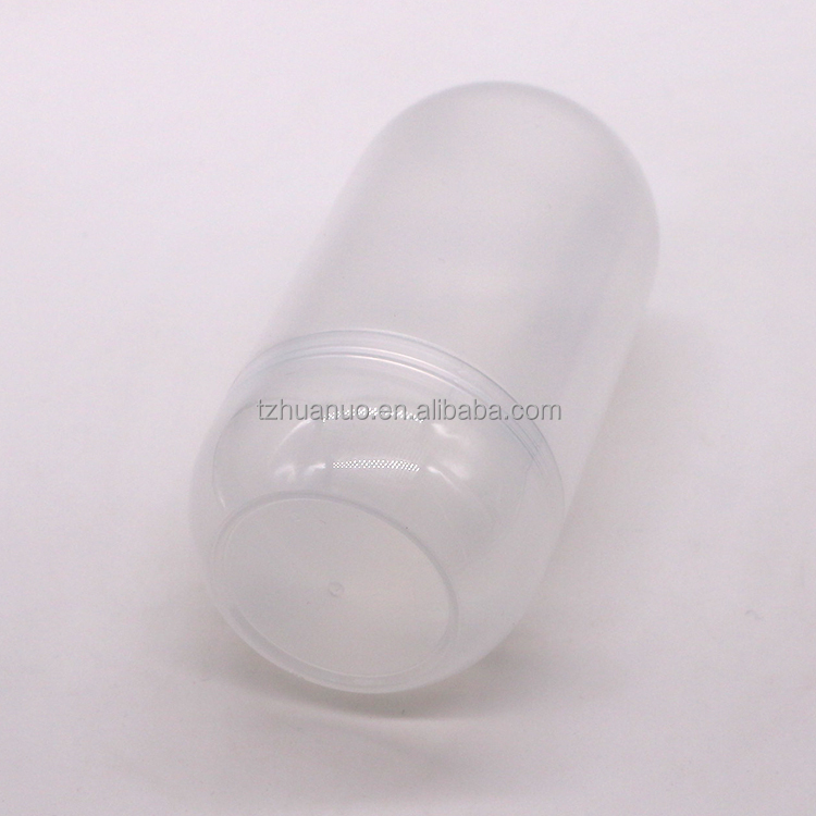 Customized 500ML PP Capsule Shape Plastic Food Storage Jar with Screw Cap