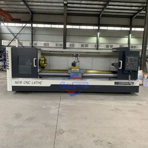 2 Axis Automatic Cnc Lathe Machine GSK Tools Flat Bed