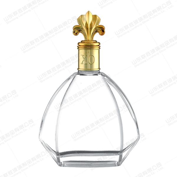 Glass Wine Bottle for Bar Party Brandy Vodka Tequila Decanter Unique and Eye