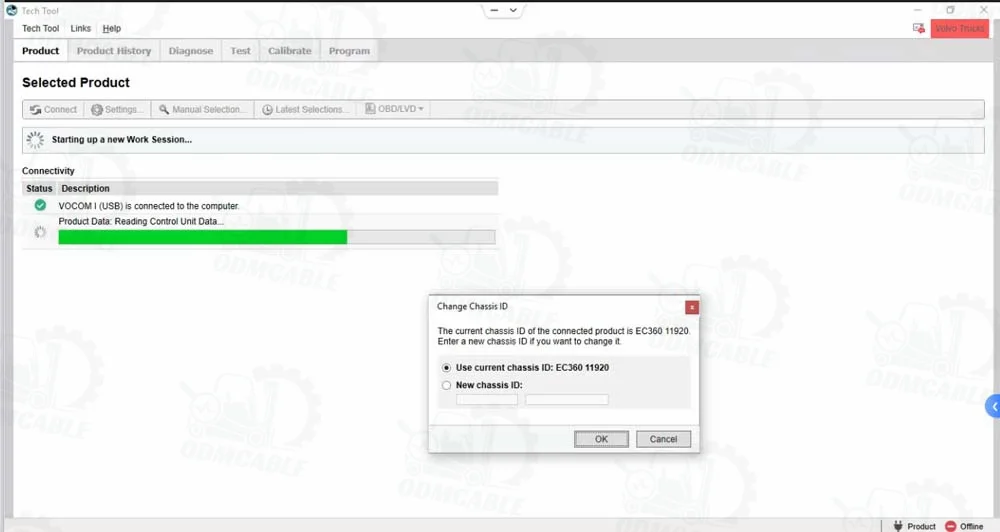 VOCOM 2 88894000 VOCOM II PTT 2.8.150 Tech Tool Laptop CF53 ACPI 2024 Development Version