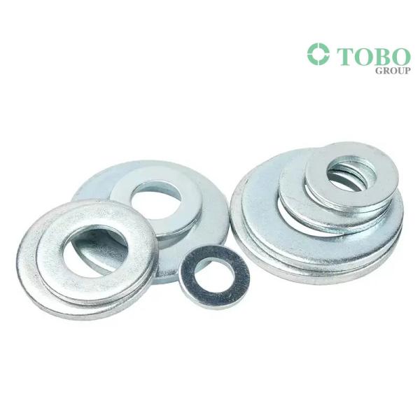 DIN 125 Zinc Alloy Flat Washers For Friction Reduction Carbon Steel Galvanized