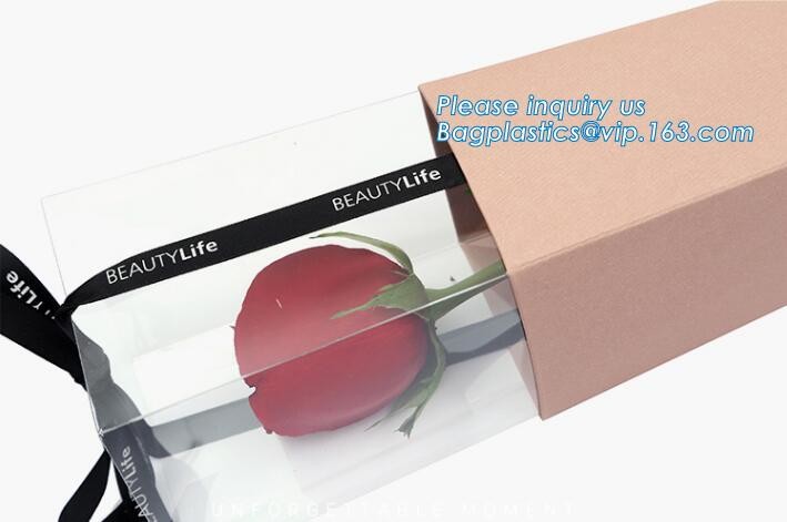 Flower carrier bag with different color customized pot plants kraft paper bag with handle,stamping logo fancy paper flow