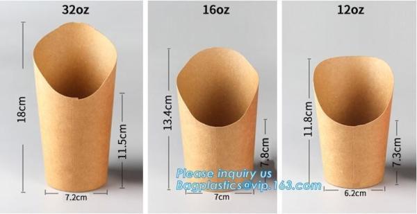 french fries and chips paper package cone or box,food take away box, paper donut