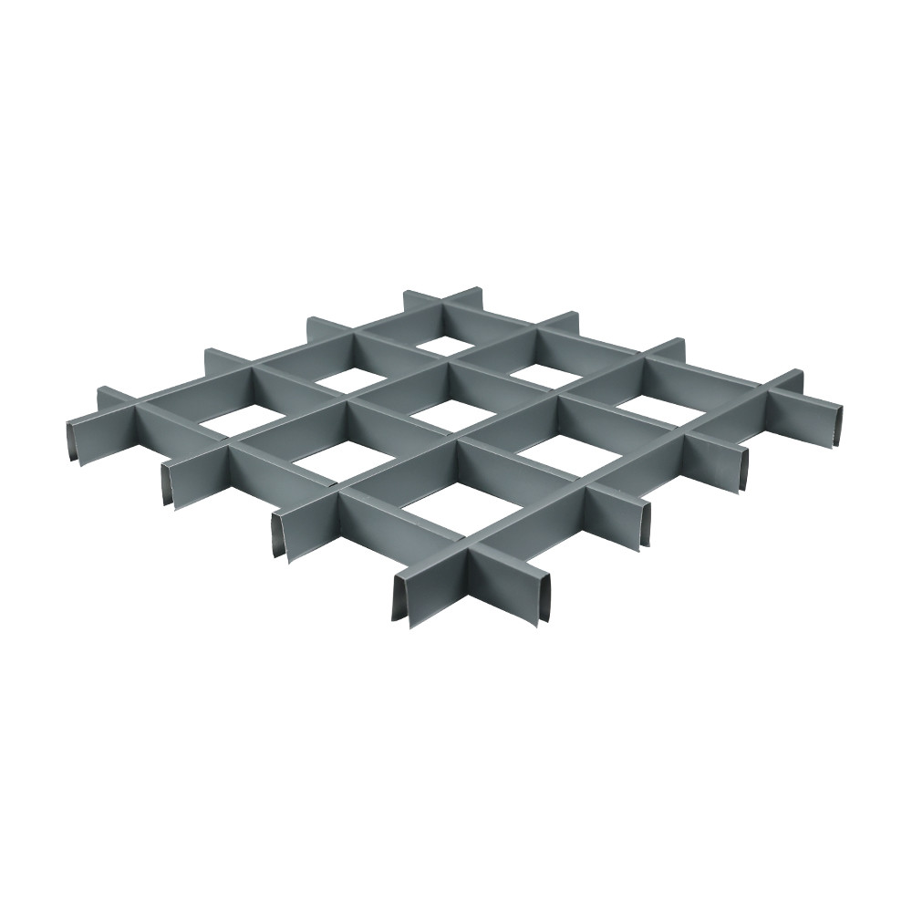 T Bar Suspended Open Cell Aluminium Grid Ceiling For Interion Decoration