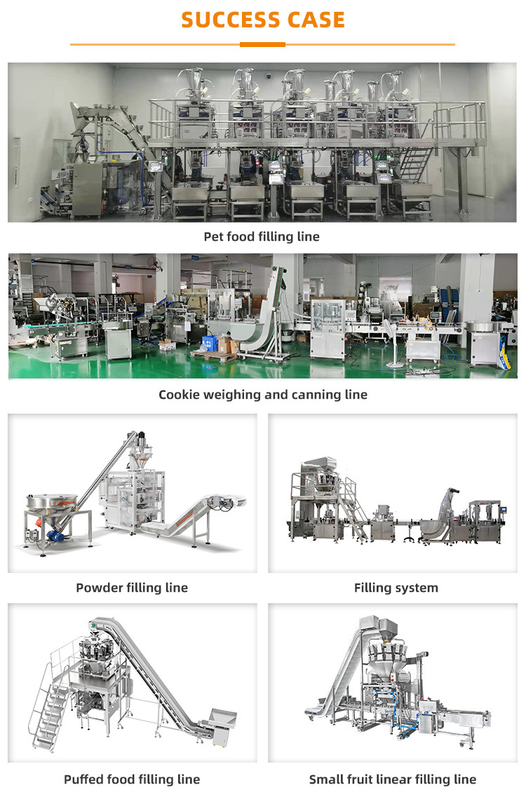 Fully Automatic Bottle Puffed Food Can Filling Machines Bugles Prawn Crackers Jar Filling Machine