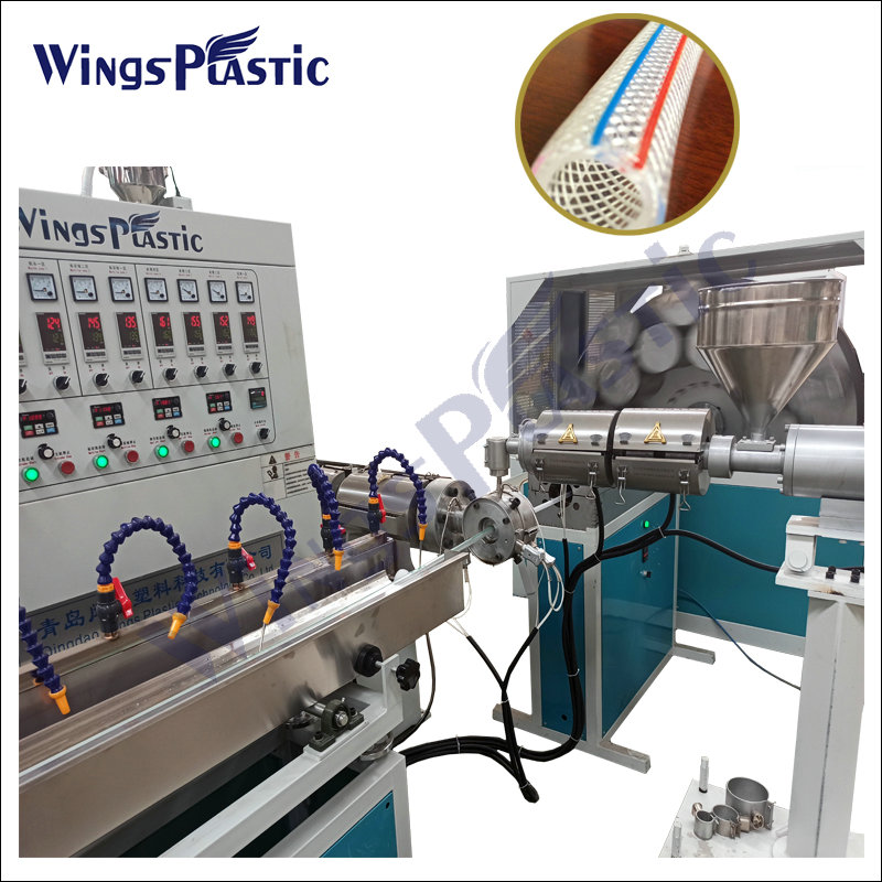 Customized Plastic Pvc Garden Braided Hose Tube Fiber Reinforced Pipe Making Machine PVC Pipe Extruder Machine