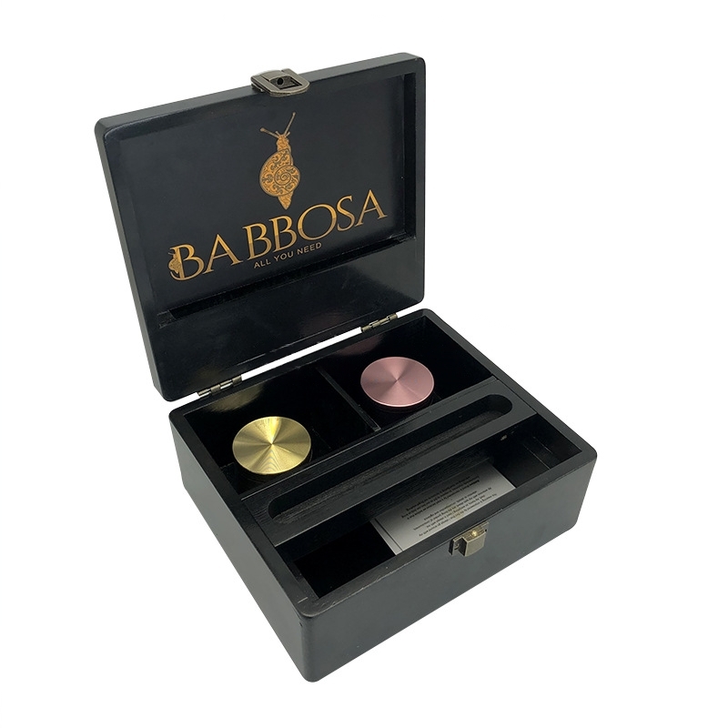 Perfume Wooden Stash Box with wooden ash tray for cigar storage box