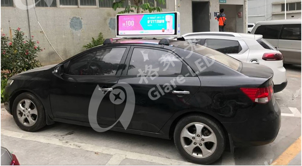 4G P5 Vehicle Top Advertising Taxi Roof Top LED Sign Top Variable Message Display