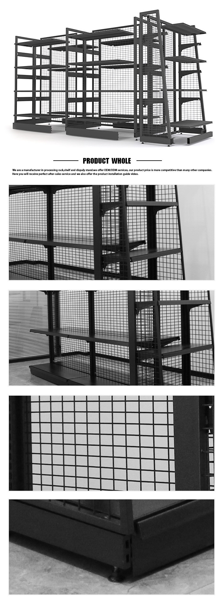 Display Shelving Grocery Shelf Racking Customized for Your Requirements