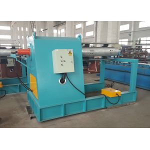  Electric Roll Forming Machine Parts / Single Mandrel Hydraulic Decoiler With Support Frame Manufactures