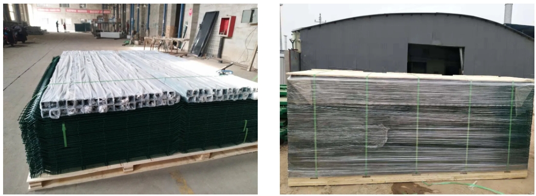 curved mesh fence