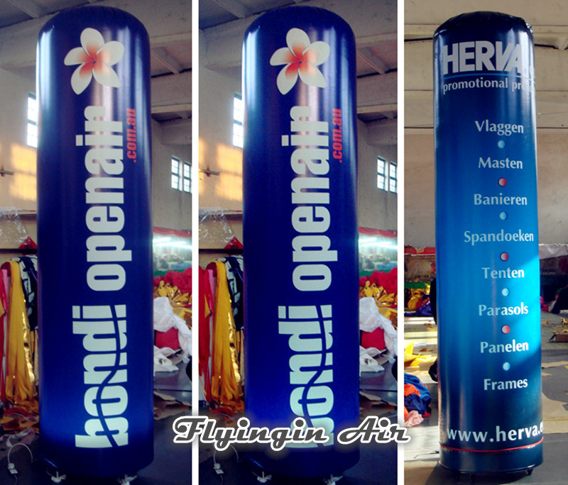  High Quality Full Prrinting Inflatable Column with Blower for Sale Manufactures