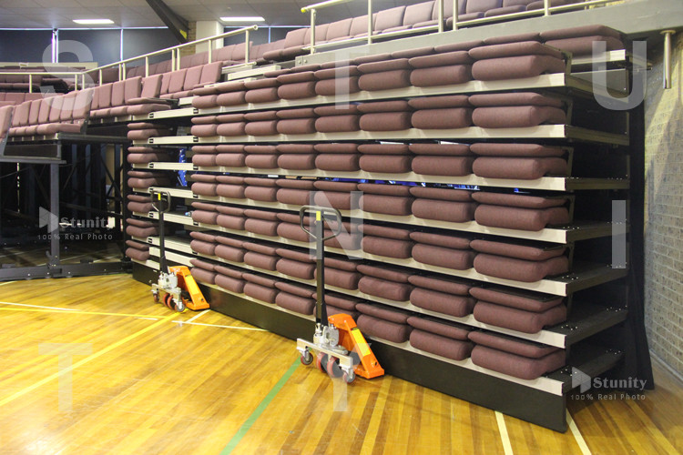 Multifunction Indoor Retractable Bleacher Seating System