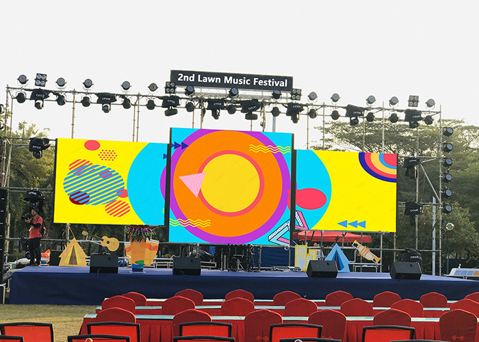 Curve P3.91 Rental LED Displays 1920Hz LED Stage Backdrop Screen