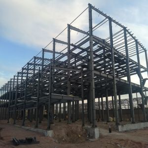 Q235B Q355B Steel Hangar with H Beam Frame and 200km/h Wind Resistance
