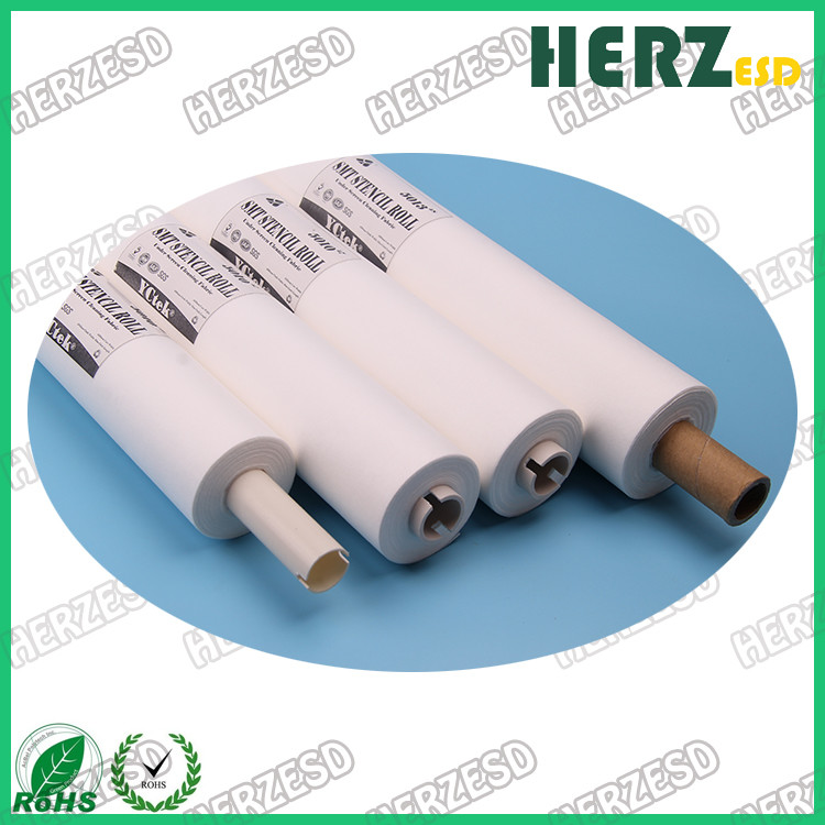 Non Woven Clean Room Wipes SMT Stencil Rollers Chemical Resistant Customized Size