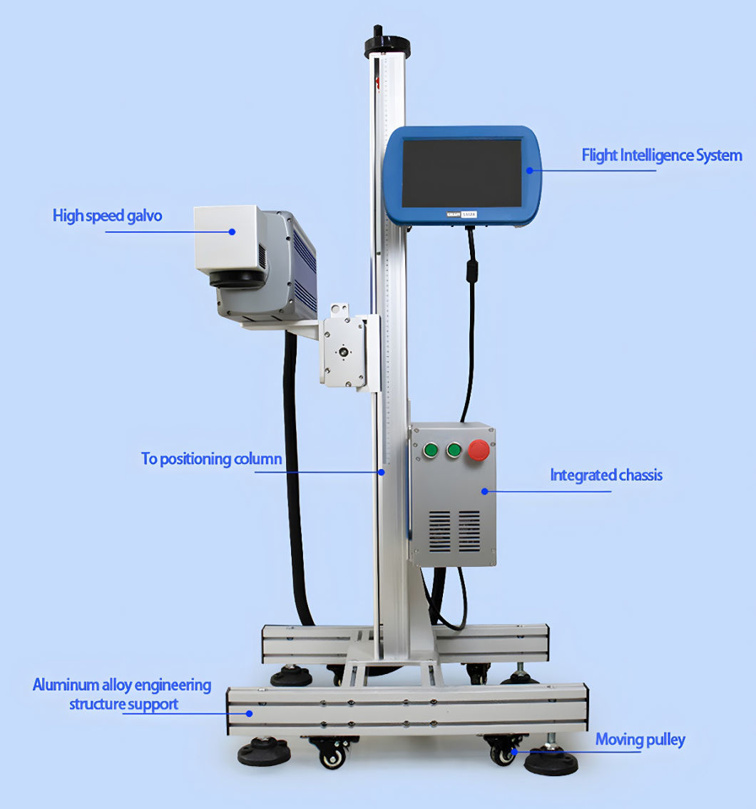 High Speed Fiber Laser 20W 50W Laser Marking Machine Automatic Pen Conveyor Belt Laser Engraving Machine for Metal Pen