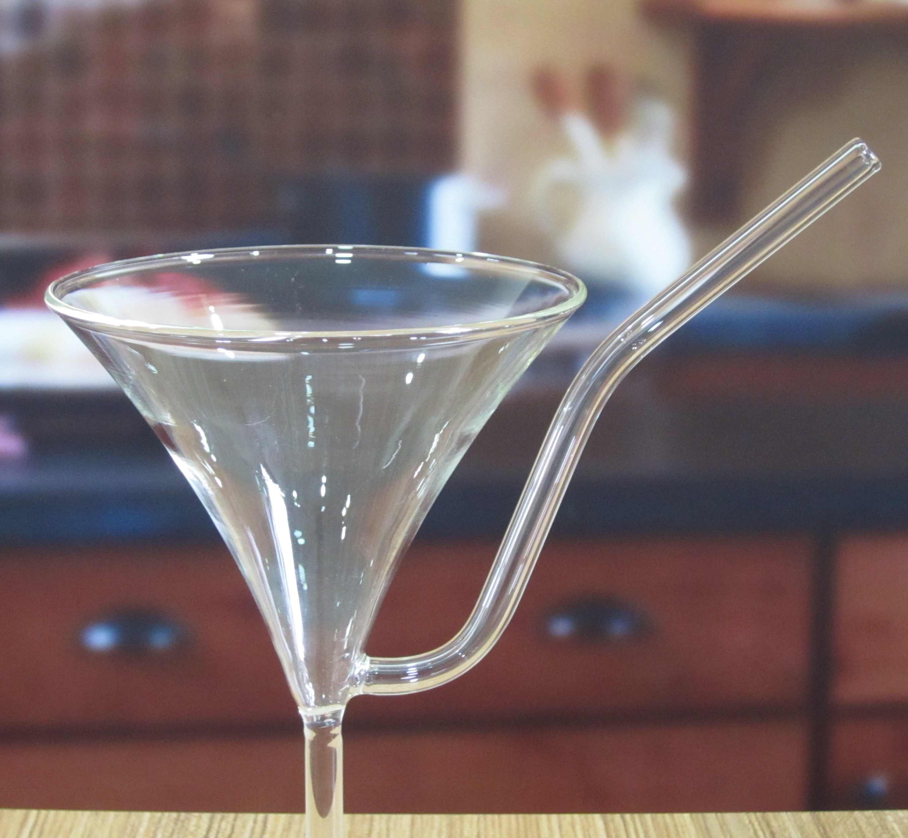 Borosilicate Vintage Cocktail Glasses With Straw