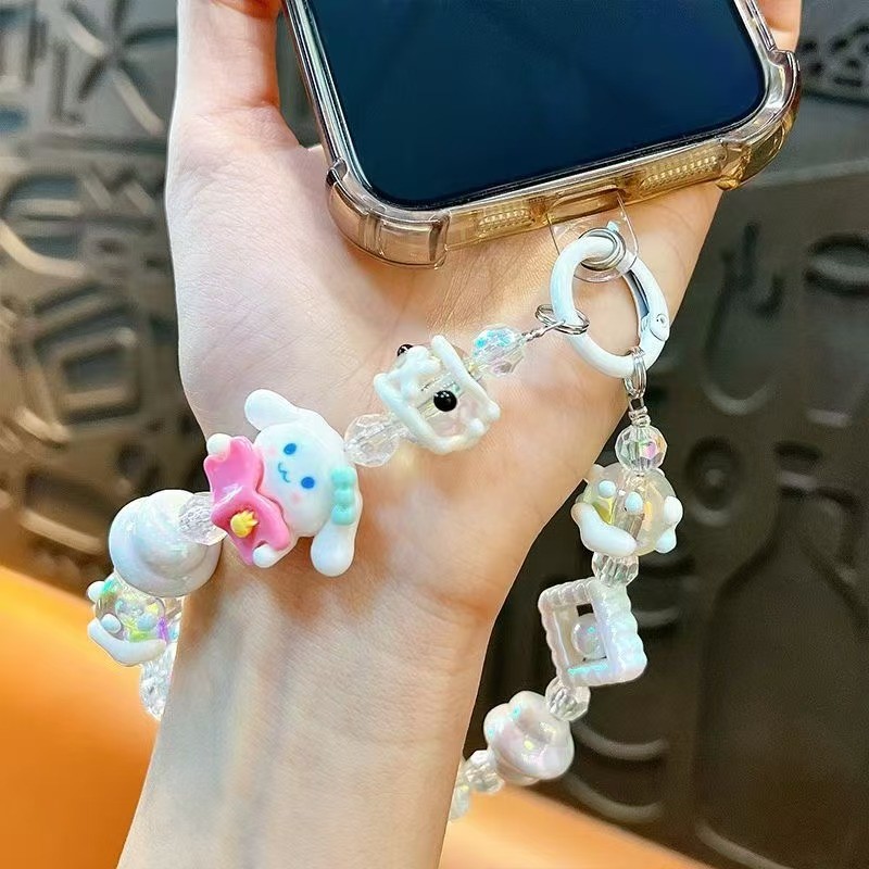 Detachable Phone Chain Strap Phone Bracelet Strap With Tether Elegant