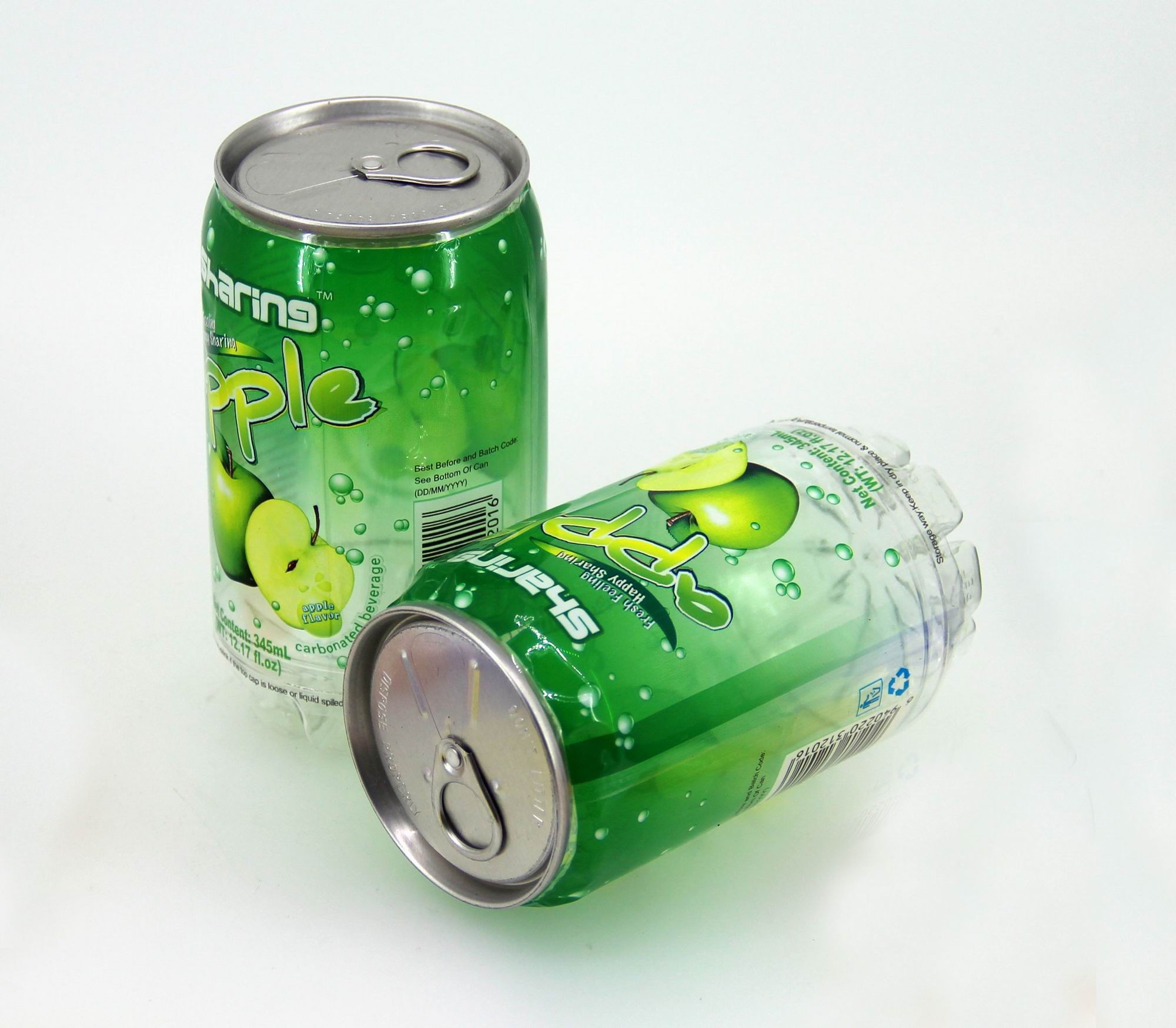 Personalised Transparent Juice Bottle Beverage Cans , 4 c printing small coke cans