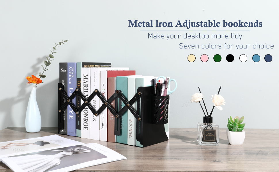 Metal Bookends for Shelves in the Bedroom Keep Your Books Upright and Organized