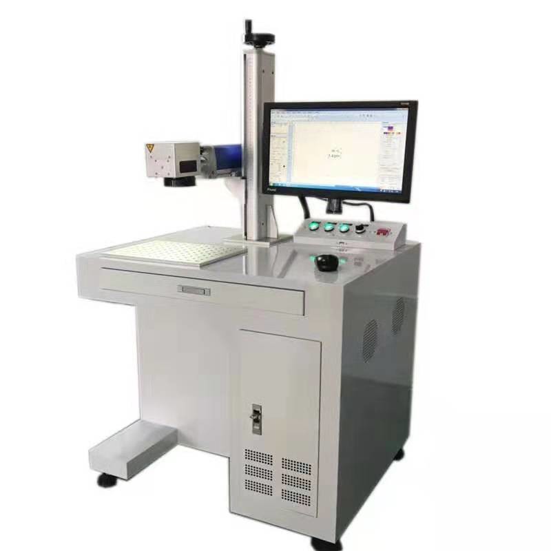 SWANSOFT 2 years warranty 20w 30w option keychain making machine fiber laser marking machine for sale