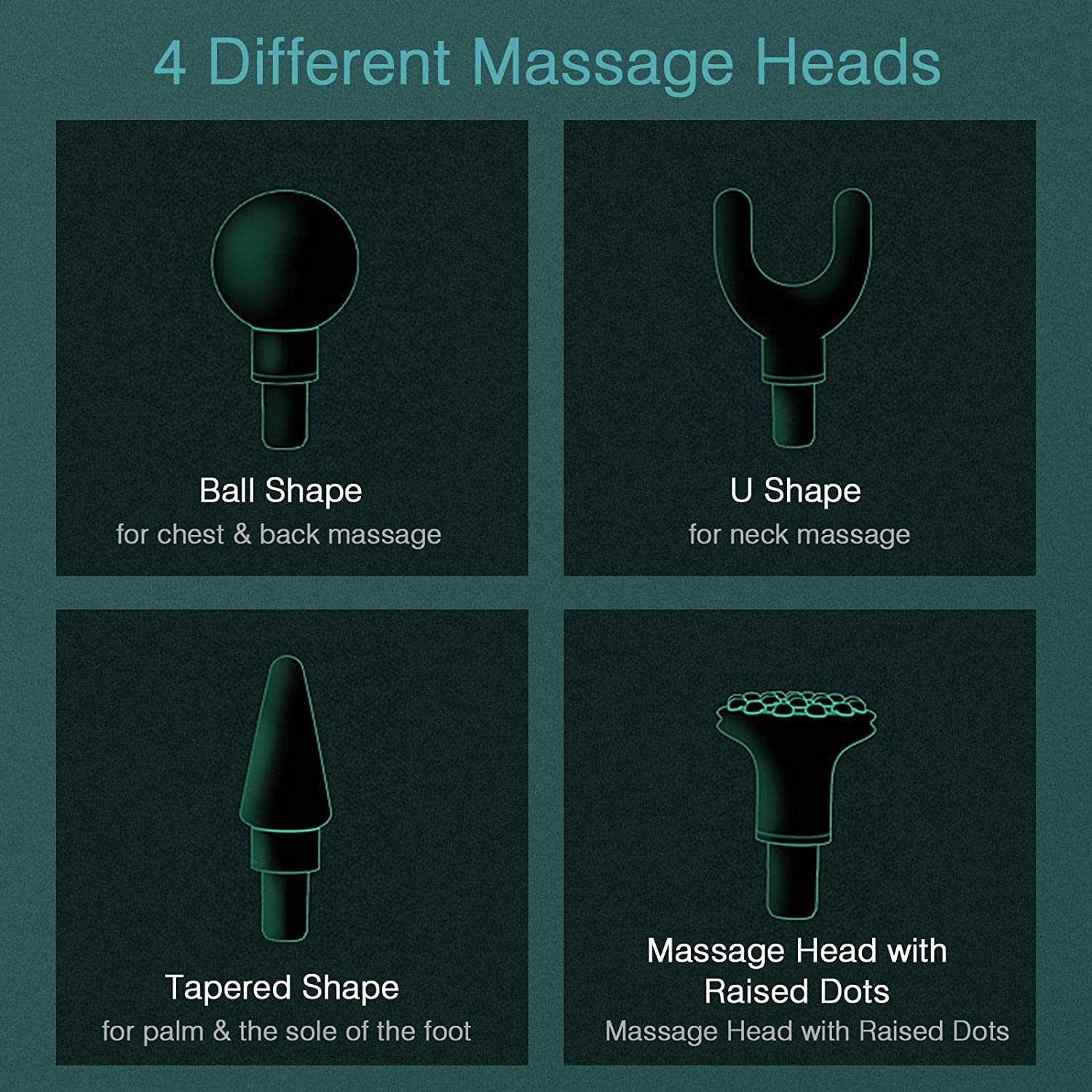 USB Recharging Handheld Muscle Massager Vibrating Body Muscle Relax 2000mAh