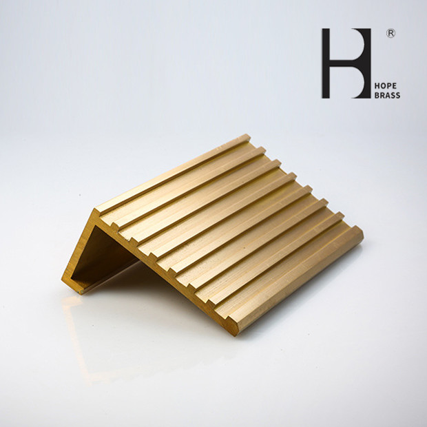 Brass Stair Nosing Brass Anti Slip Extruding Stair Edge Protection Copper Alloy Brass Extruding Profiles