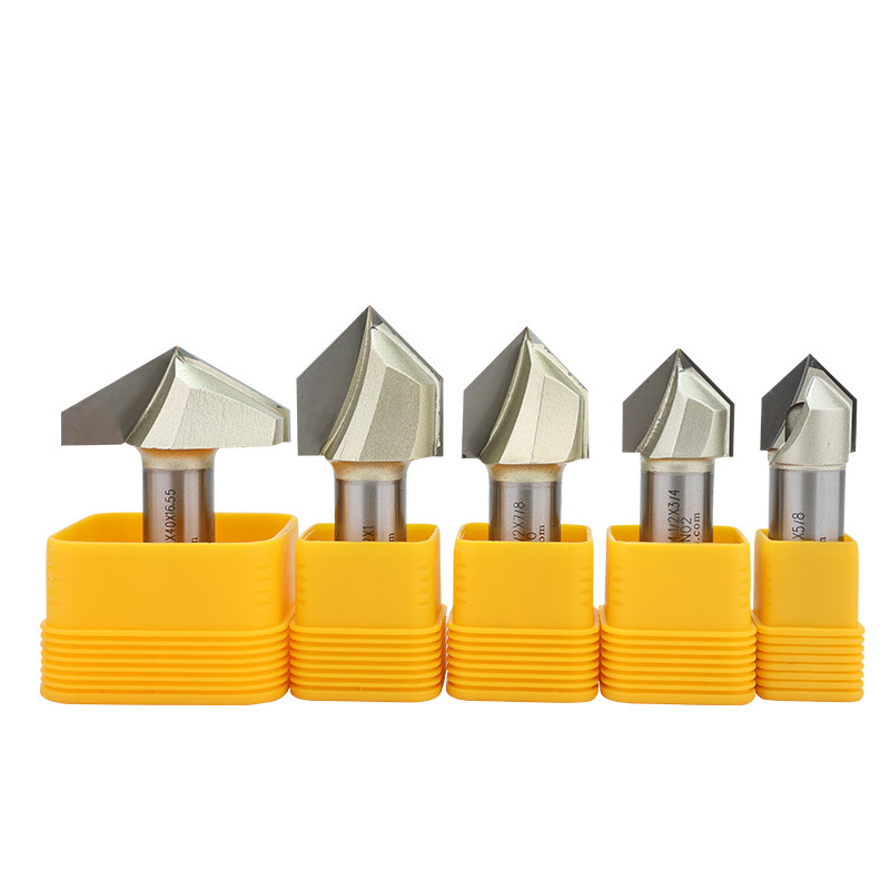 China Arden 6.35mm Cnc Drill Bits Slotting Cutter 1/4 X 3/8 Wood Carving Router Bits on sale