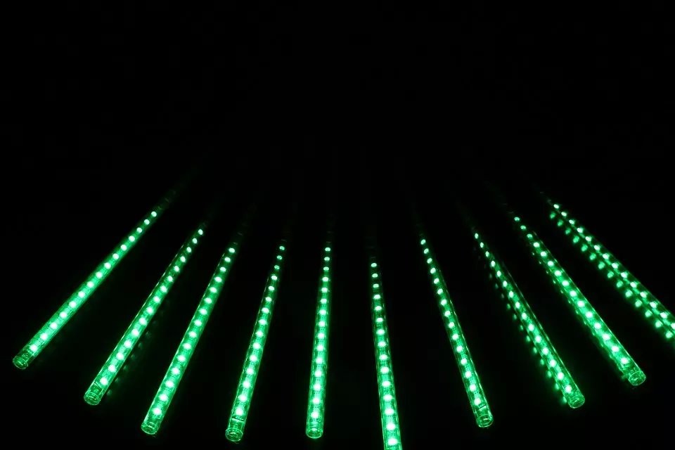 led meteor shower rain tube lights