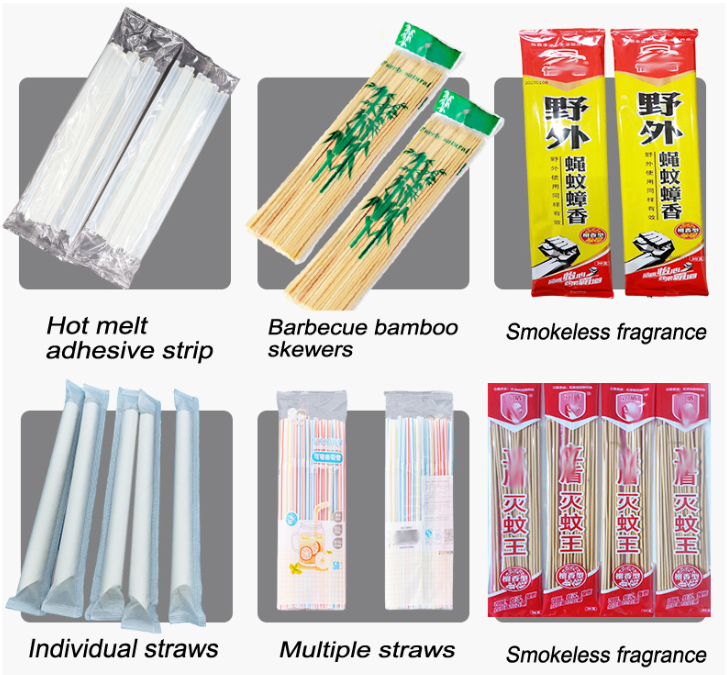 Widely Length Adjustment Incense Sticks Automatic Counting Packaging Machine Volumetric Type