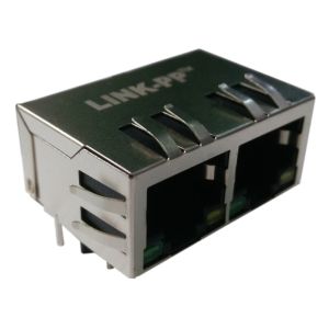  Multi-port RJ45 HR911261C Hanrun Dual Rj45 With Integrated Magnetics 1000Base-T Manufactures