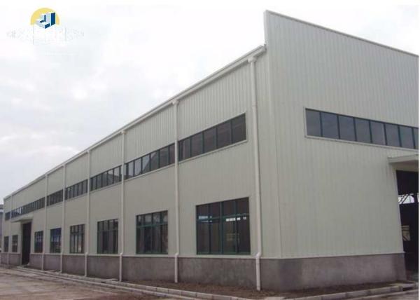 Bolt Connection Metal Portal Frame , Durable Prefabricated Light Steel Frame