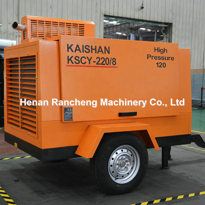 Kaishan Kscy-220/8 55kw 75HP Diesel Driven Portable Screw Air Compressor