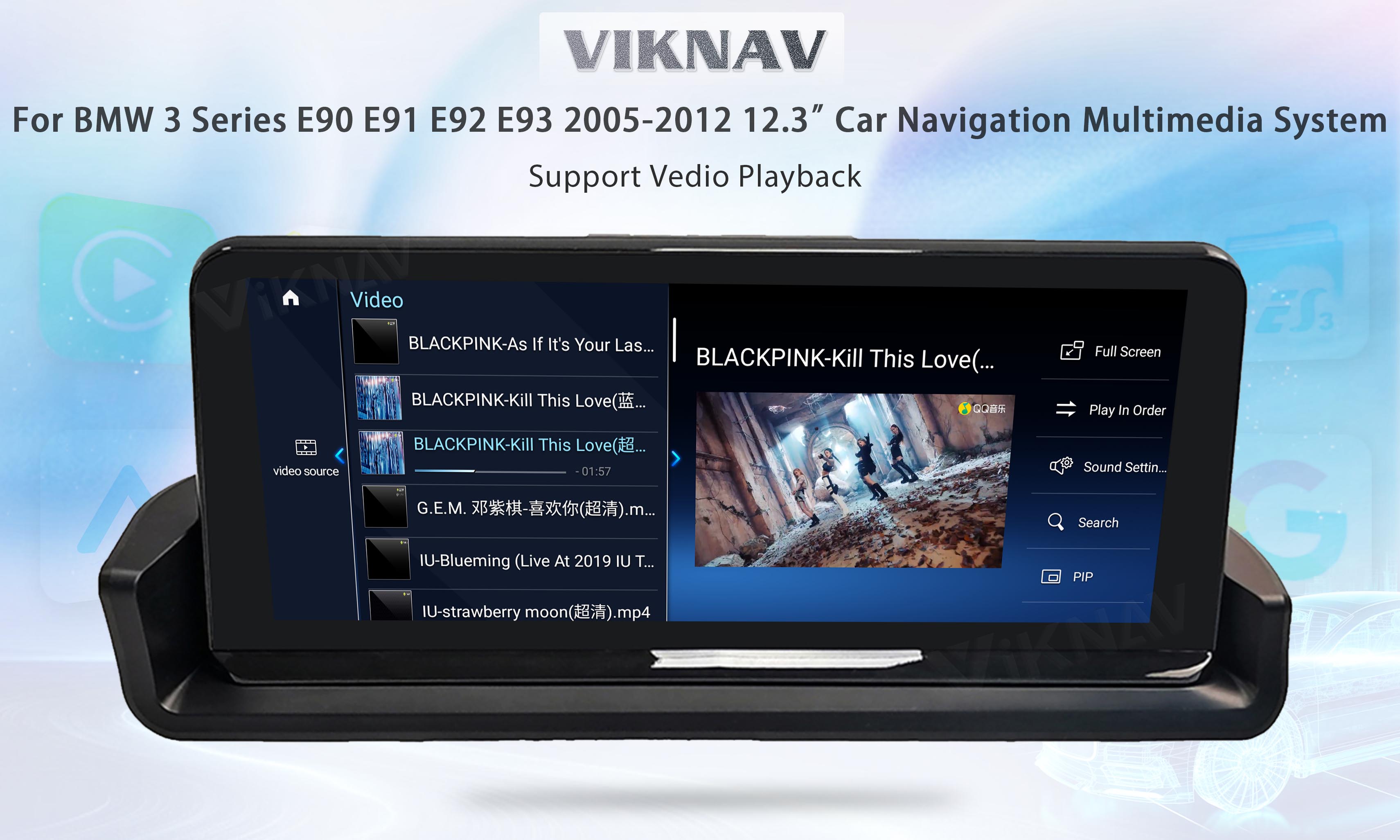 Viknav BMW E90 91 92 93 3 Series Android Radio Car Audio Player 2005-12