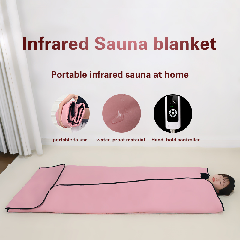Body Targeted Infrared Light Therapy Far Infrared Sauna Blanket in Black from Huikang