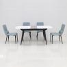 Buy cheap 1.3CBM SS Steel Furniture White Sintered Stone Surface For 6 Person from wholesalers