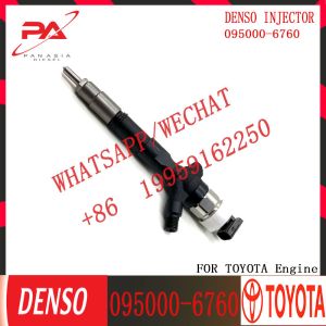 common rail injector 23670-30140 095000-6760 injector for TOYOTA 1KD-FTV, 2KD