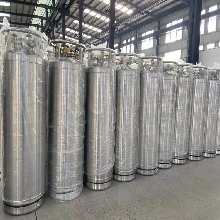 Cryogenic Dewar Cylinder For Liquid Oxygen Nitrogen Argon CO2 Storage